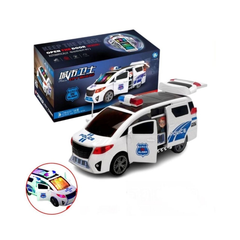 4545-2 MUSICAL OPEN-DOOR POLICE VAN A.I Default Title - MamasJan Toys