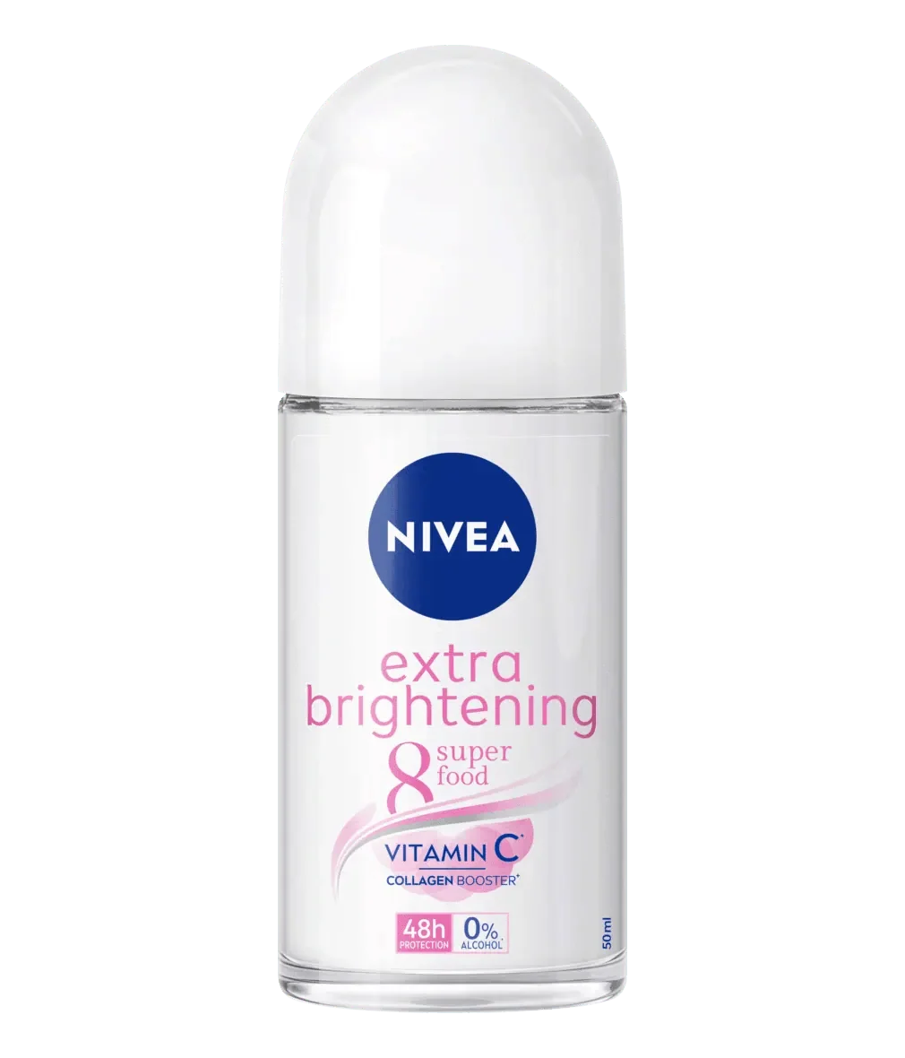 Nivea Roll On Extra Brightening Super Food Vit C Box 50Ml