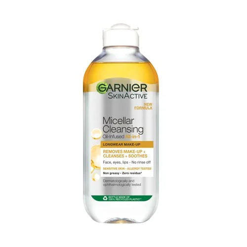 Garnier Skin Active Micellar Cleansing Water In Oil Longwear Makeup 400Ml