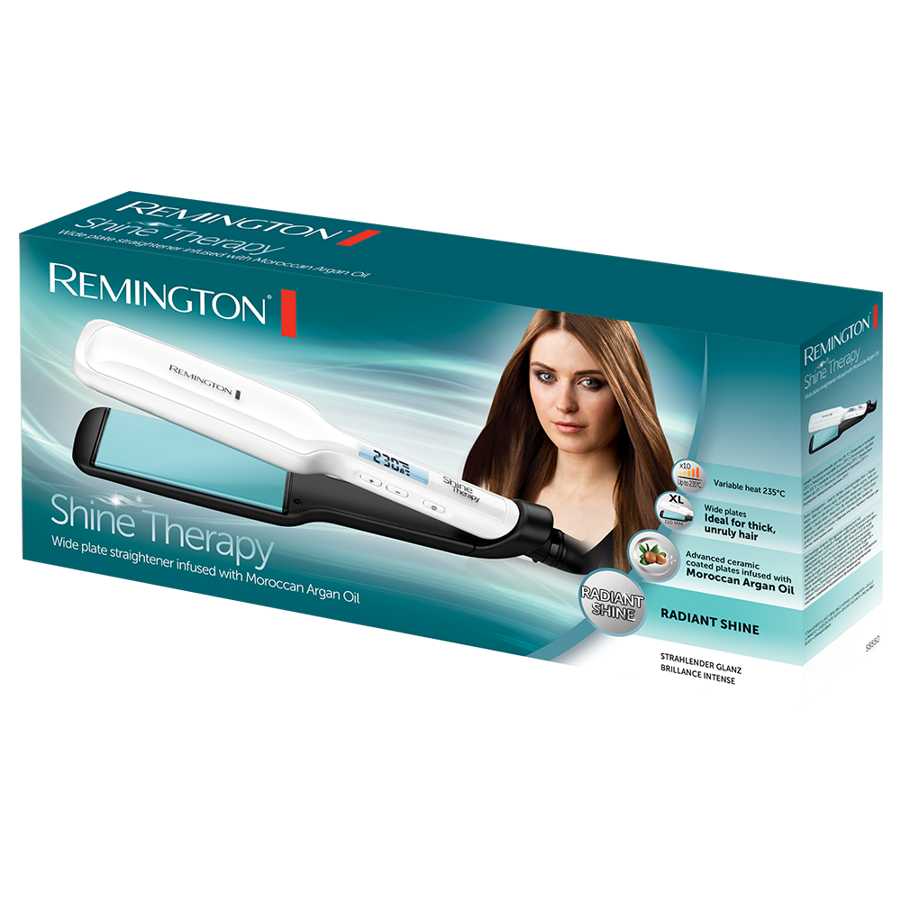 Remington S8550 Hair Straightener Shine Therapy Wide Plate
