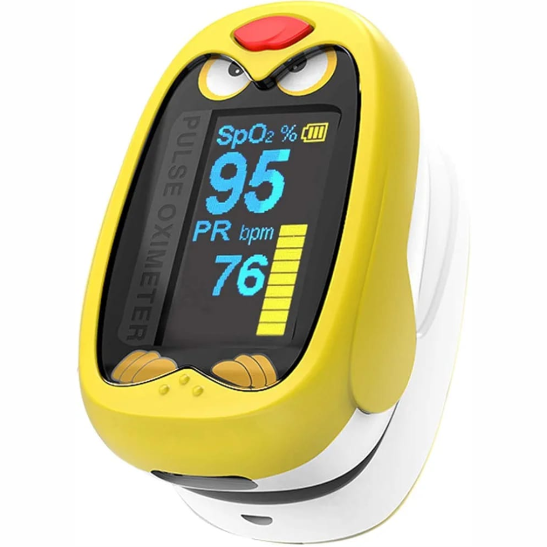 Baby Fingertip Pulse Oximeter K1 Cute Design Accurate Oxygen Pulse Monitoring For Kids - The Healthcare Shop Pakistan