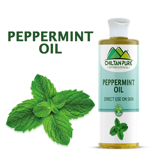 Peppermint Oil - Controls excess oil on the skin, helps heal cracked lips, soothes irritation &amp; inflammation - 100% pure organic oil [Infused]