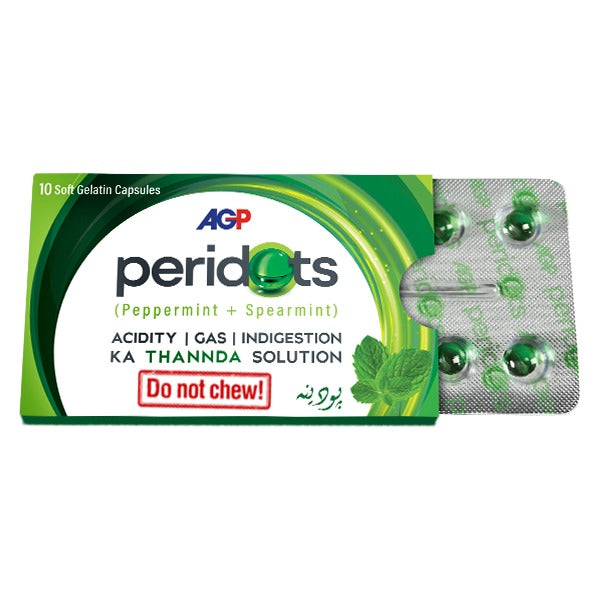 Peridots Gelatin Capsules  (1 Strip = 10 Capsules)