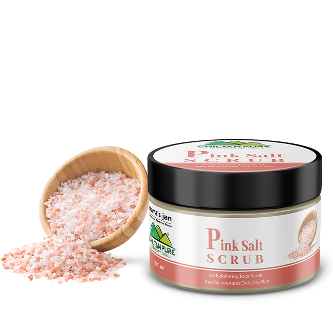 Pink Salt Face &amp; Body Scrub Face Scrub To Exfoliate Dead Skin, Balance Body's pH, Nourishes &amp; Moisturizing Skin