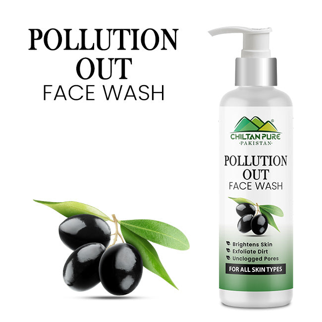 Pollution Out Face Wash - Detoxifies Skin, Anti-Aging, Unclogs Pores, Eliminates Dirt &amp; Impurities