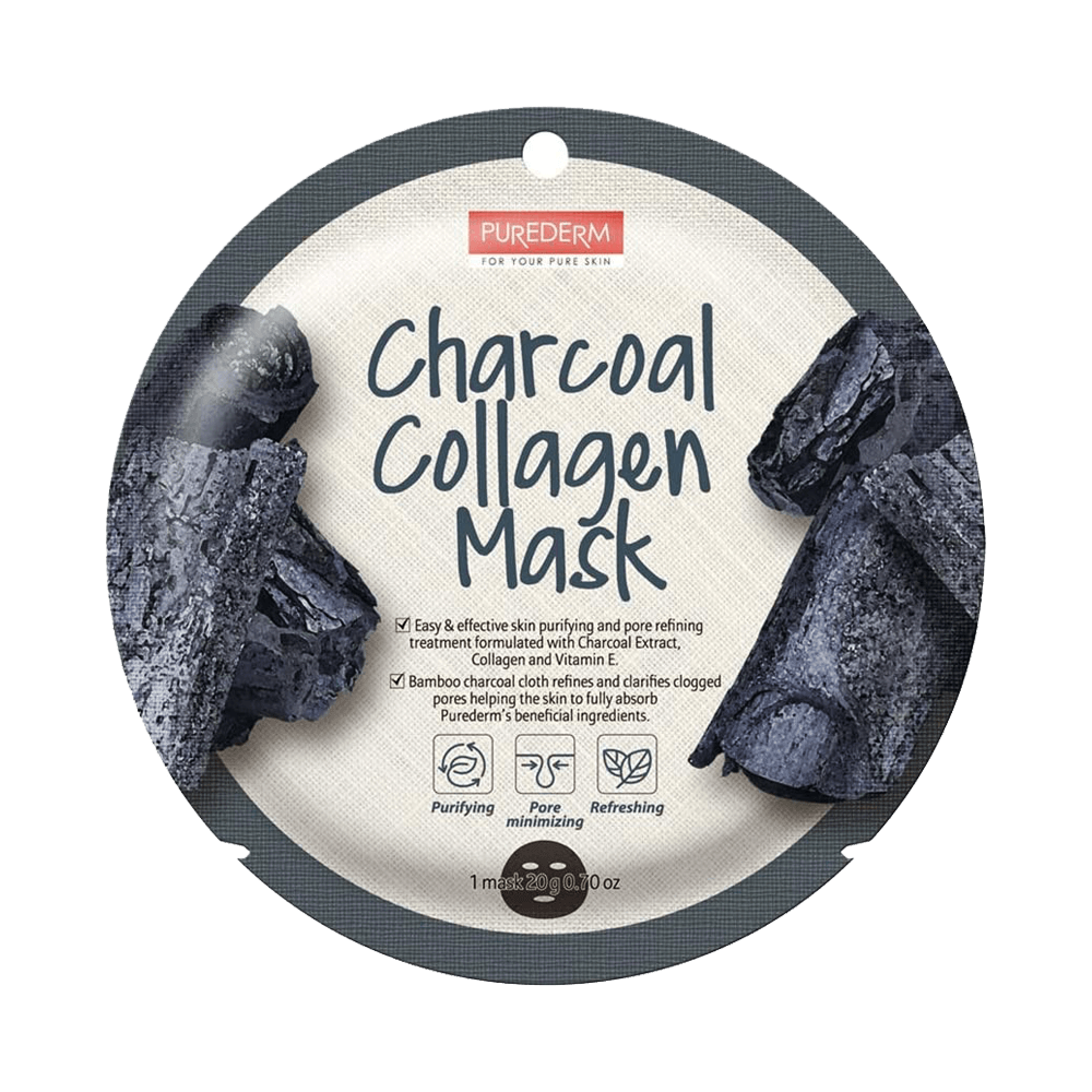 Purederm Collagen Mask Charcoal 1 Mask 18G Ads813