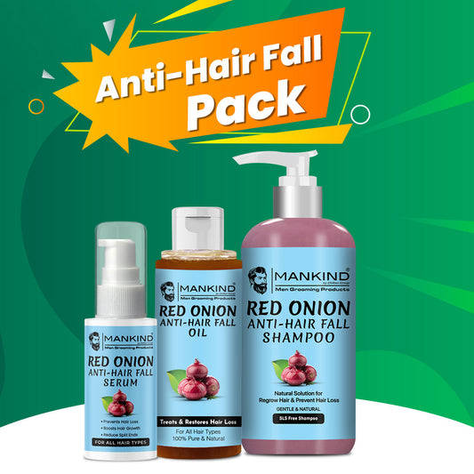 Red Onion Anti Hair Fall Pack - Prevents Hair Fall, Promotes Hair Regrowth & Strengthen Hair