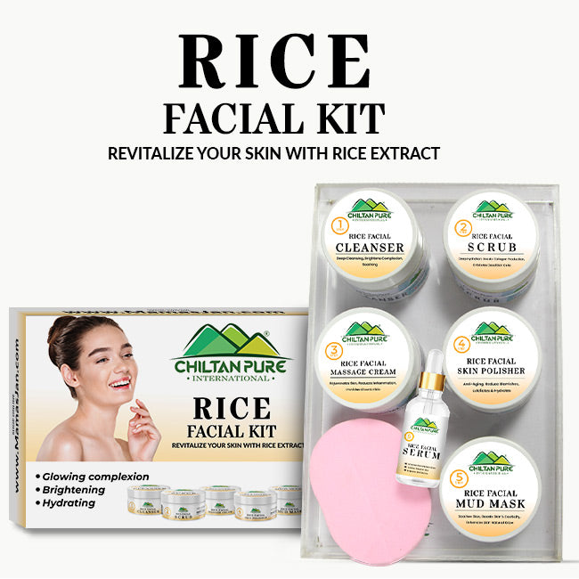 Rice Facial Kit - Revitalize Your Skin With Rice Extract Bright & Glow ...