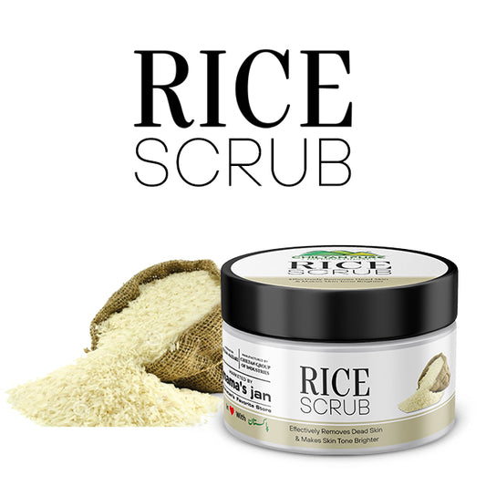 Rice Face & Body Scrub 🌾 Exfoliating Facial Scrub Formulated With Rice Microspheres, Absorbs Sebum & Make