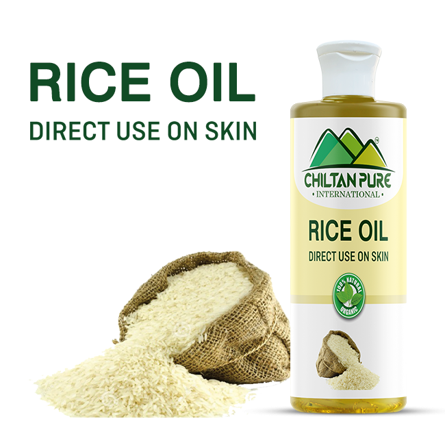 Rice Oil – For rice lovers best choice – Helps moisturize skin, soothes skin, Reduces skin inflammation, Pure Organic [Infused]