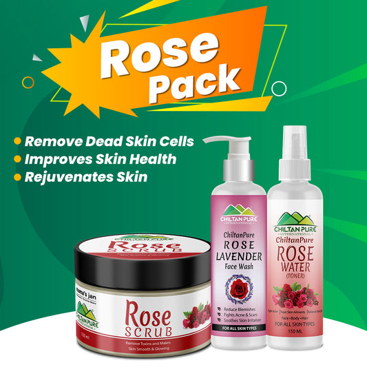 Rose Pack - Makes Skin Smooth, Refreshens Skin & Soothes Skin Inflammation
