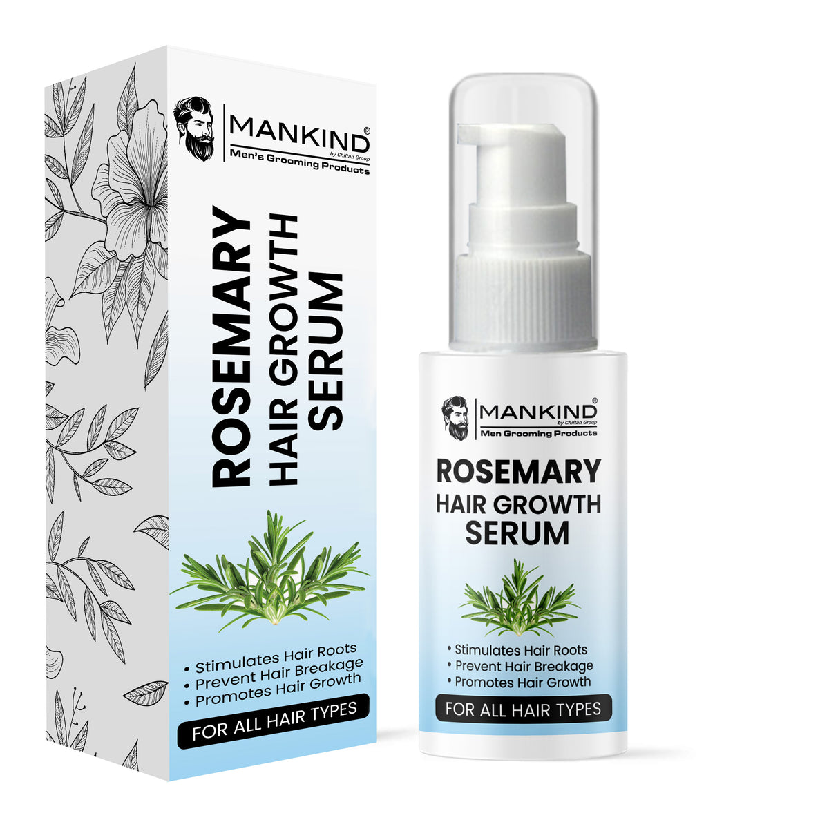 Rosemary Hair Growth Serum - Prevent Hair Breakage, Makes Hair Manageable & Promotes Hair Growth