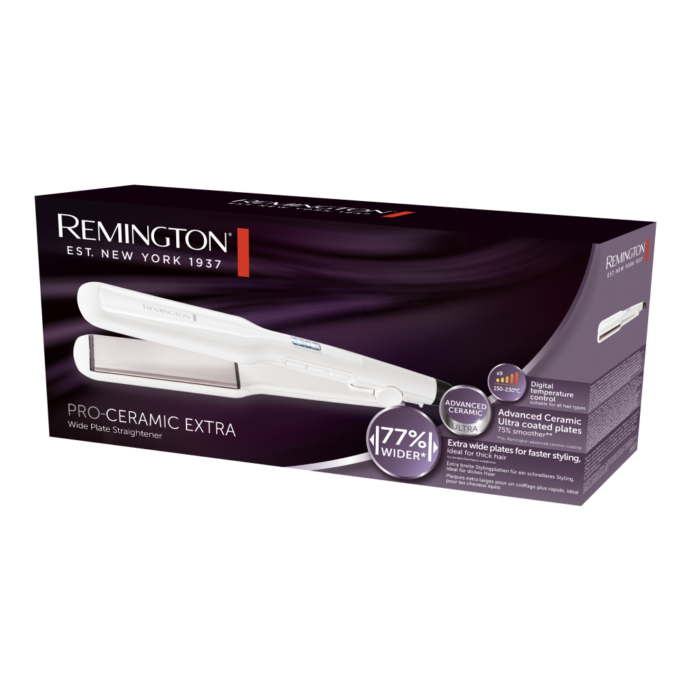Remington S5527 Pro Ceramic Extra Wide Plate Hair Straightener