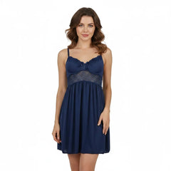 SARI NIGHTY SINGLE SHORT LNG5-4372 Black - MamasJan Lingerie