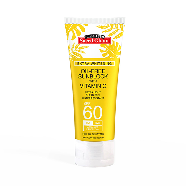 Saeed Ghani Sunblock SPF 60 with Vitamin C 60ml
