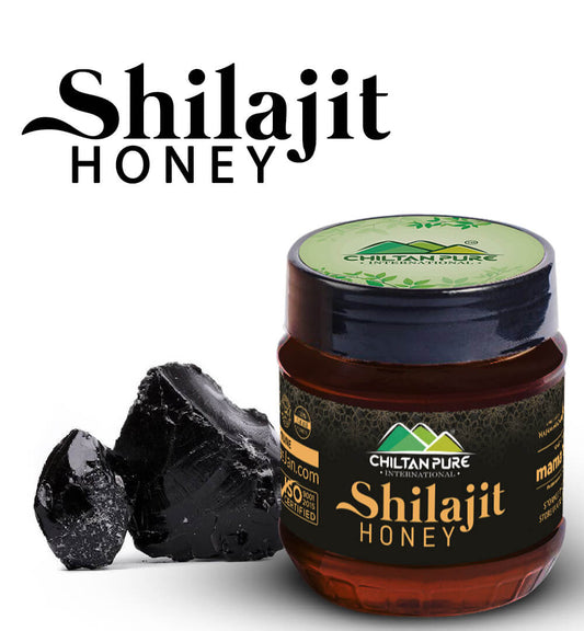 Shilajit Honey - Made with Fresh Gold Blood of Mountains, Good for Heart Health, Improves Brain Function, Effective Relief in Joints Pain