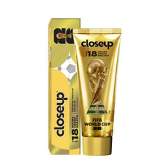 Close Up Toothpaste Fifa Gold Freshens Whitens Protect Gel Tp 85Gm