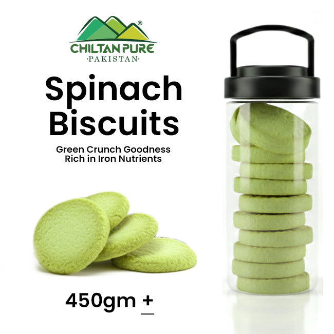 Spinach Biscuit / Spinach Cookies / Made With Organic Desi Butter, Bakery Biscuit