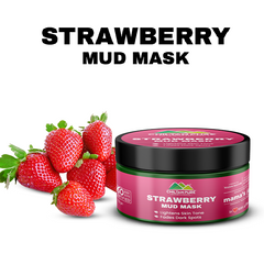 Strawberry Mud Mask – Exfoliates Skin, Lightens Skin Tone, Fade Dark Spots & Gives Skin a Youthful Glow!!