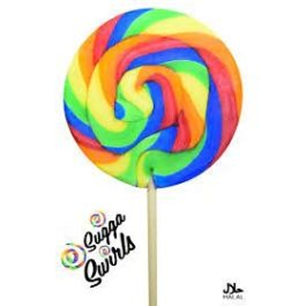 Sugga Swirls Round Lolllypop 85g