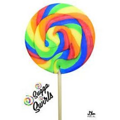 Sugga Swirls Round Lolllypop 85g