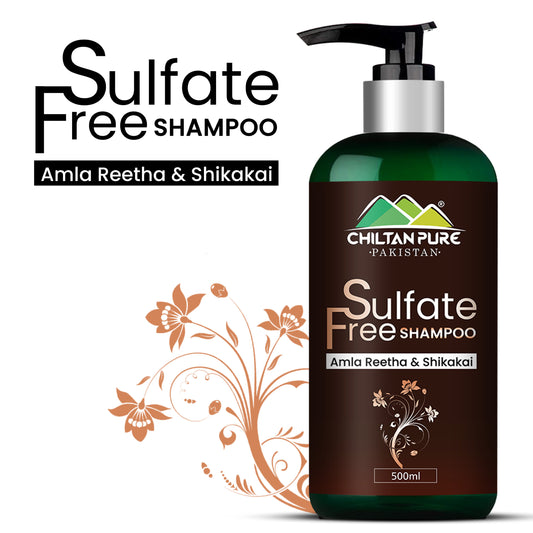 Sulfate-Free Herbal Shampoo – Amla, Reetha & Shikakai