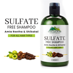 Sulfate-Free Herbal Shampoo – Amla, Reetha & Shikakai