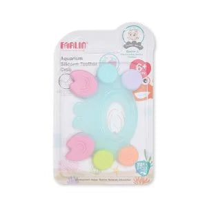 FARLIN BABY SILICONE TEETHER CRAB 6M+ BB20008 Default Title - MamasJan Grocery Nonfood