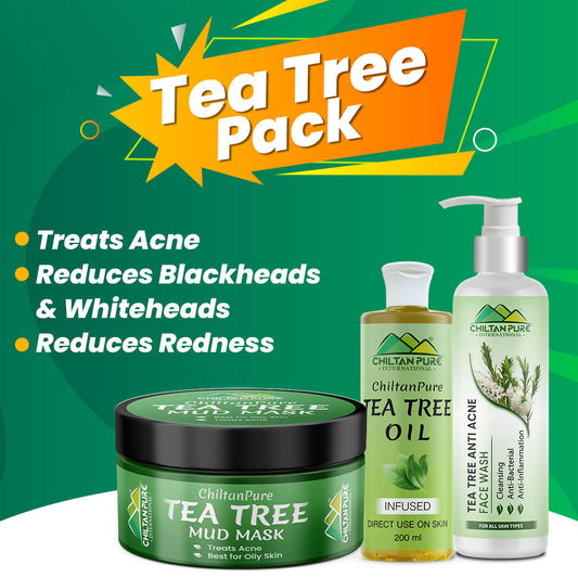 Tea Tree Pack-Treats Acne, Reduces Redness, Decreases Blackheads & Whiteheads