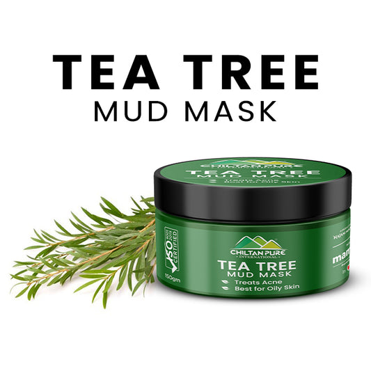 Tea Tree Mud Mask – Relaxing, Detoxifying, Refines Skin Pores, Protective Against Sun Damage