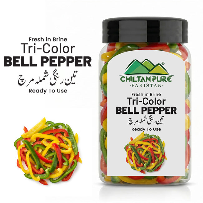 Tri Color Bell Pepper / تین رنگ شملہ مرچ / Teen Rang Shimla Mirch