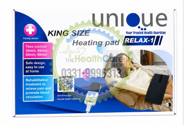 Unique Relax 1 King Size Heating Pad Fast Pain Relief Therapy - The Healthcare Shop Pakistan