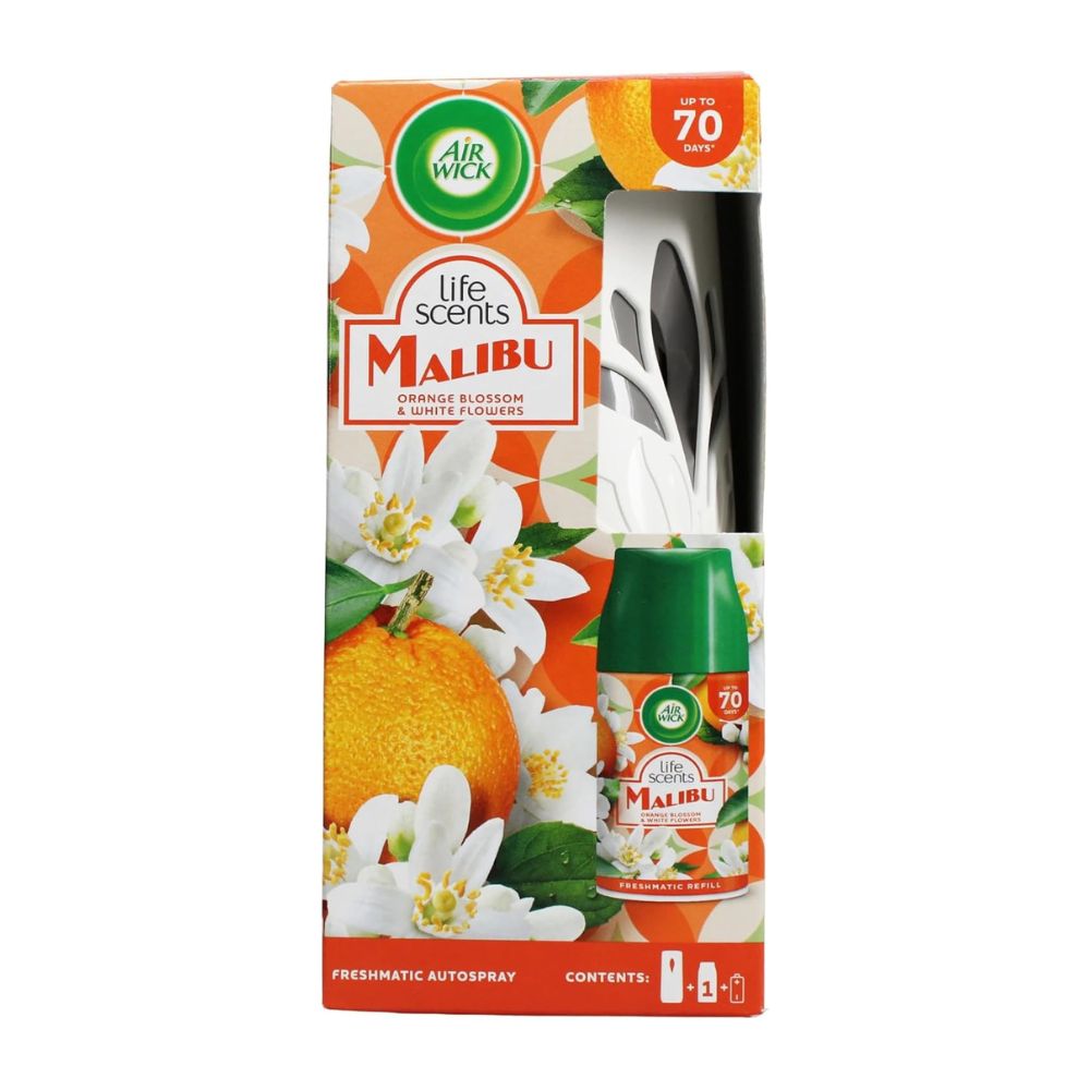 Air Wick Freshmatic Machine Refill Malibu Orange Blossom White Flower 250Ml