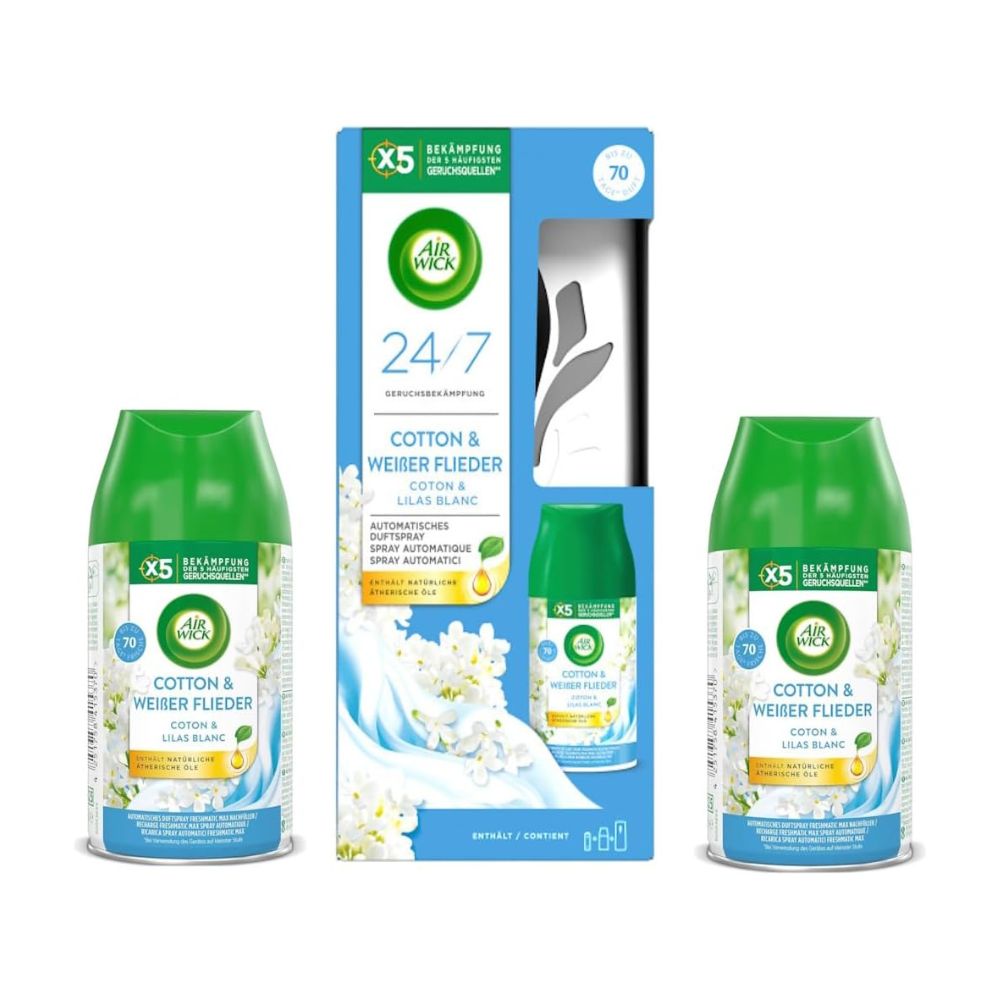 Air Wick Freshmatic Machine Refill Cotton Lilas Blanc 250Ml
