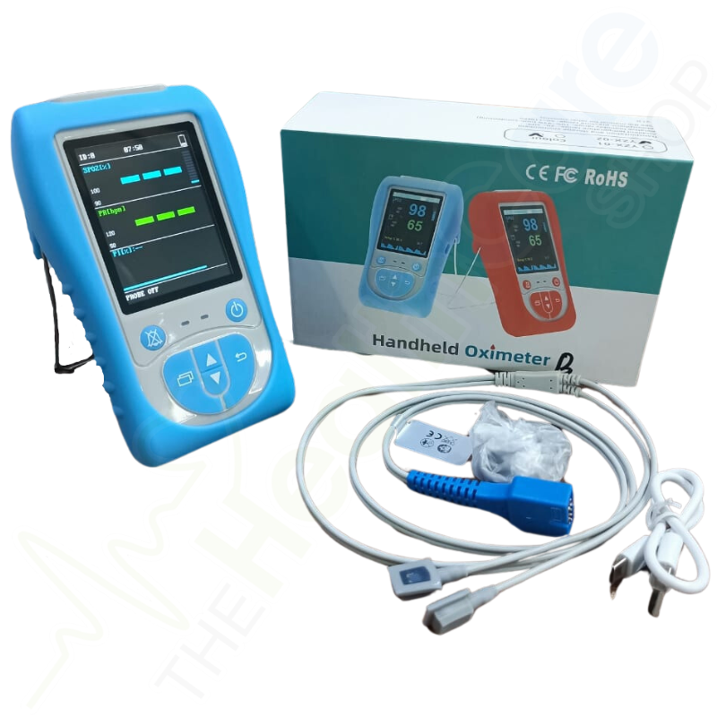 Handheld Pulse Oximeter Accurate Reliable Oxygen Saturation And Heart Rate Monitoring - The Healthcare Shop Pakistan