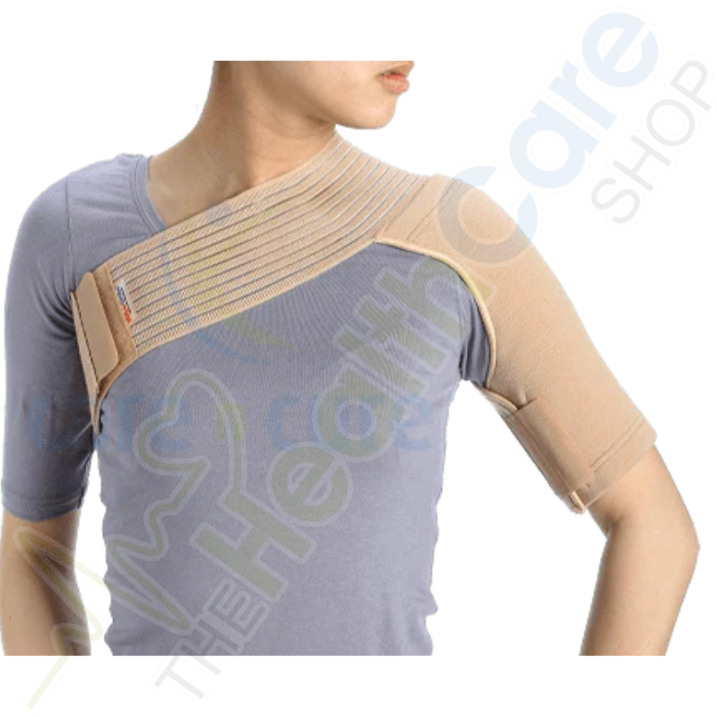 Shoulder Support Elastic Om2 002 Adjustable Compression For Shoulder Pain Relief - The Healthcare Shop Pakistan