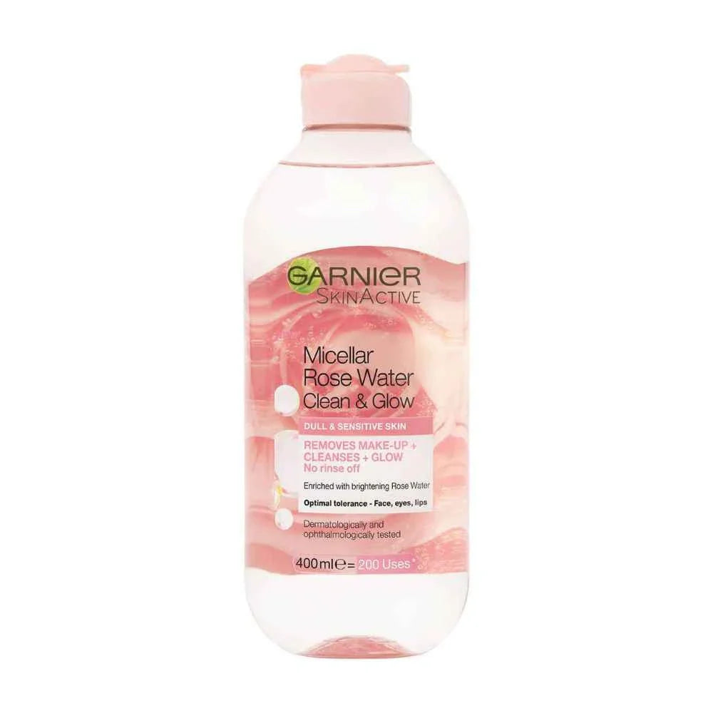 Garnier Skin Active Water Rose Micellar Cleansing Water Dull Sensitive 400Ml