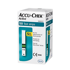 Accu Chek Active Glucometer Sugar Test Strips 50 Strips - The Healthcare Shop Pakistan