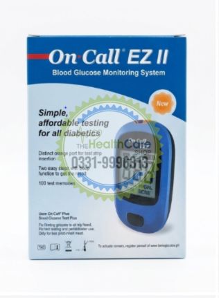 On Call® Ez Ii Blood Glucose Monitoring System - The Healthcare Shop Pakistan
