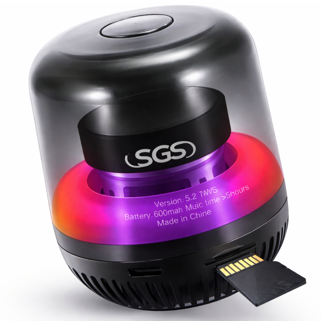 Mini LED Bluetooth Speaker Black - MamasJan Microphones & Speakers