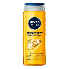 Nivea Shower Gel Boost 24H Fresh Effect 3In1 Men 500Ml