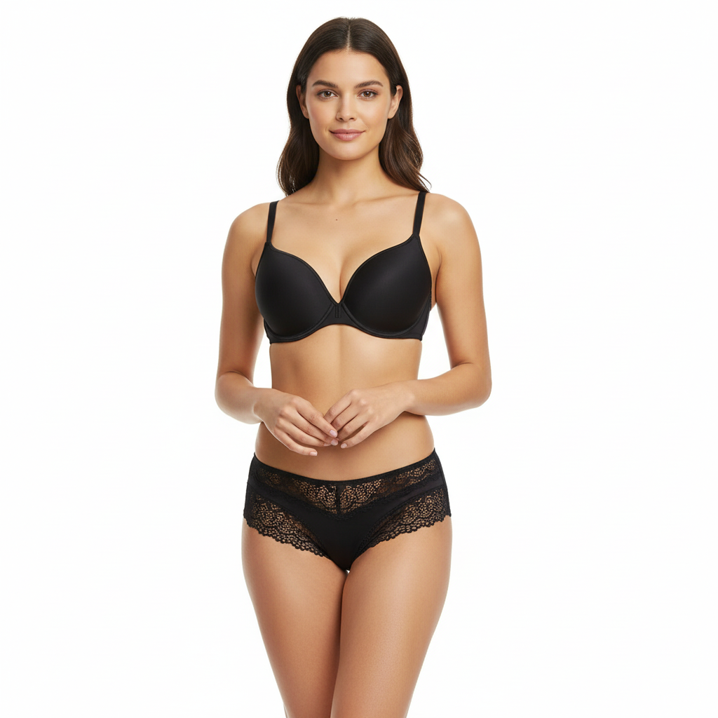 Victoria Secret Bra Set T88 BLACK / 32-B - MamasJan Lingerie