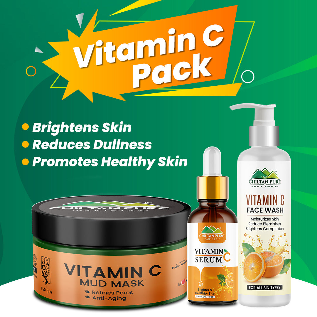 Vitamin C Pack - Boosts Collagen Production, Reduces Dullness and Enhances Skin’s Glow