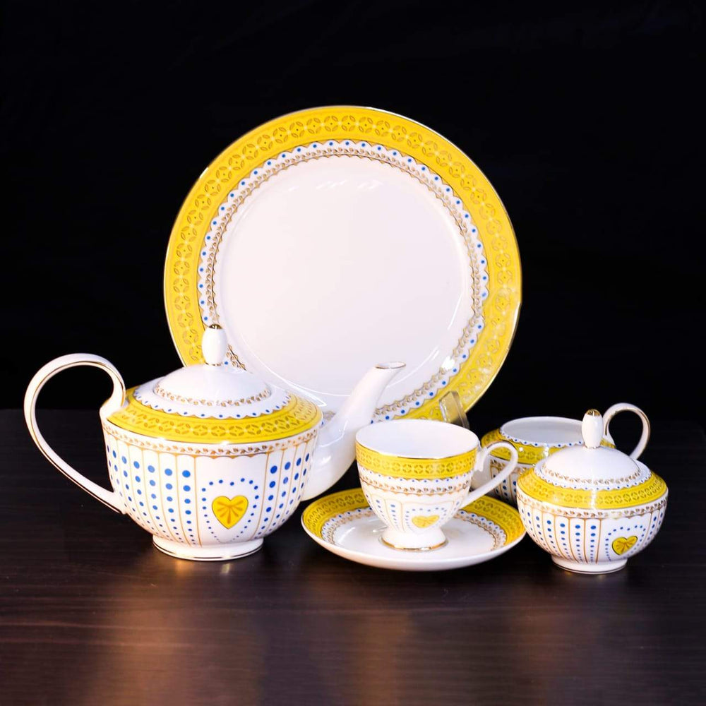 TEA SET 24PC ROYAL BISTRO 24-AC02Y Default Title - MamasJan Crockery