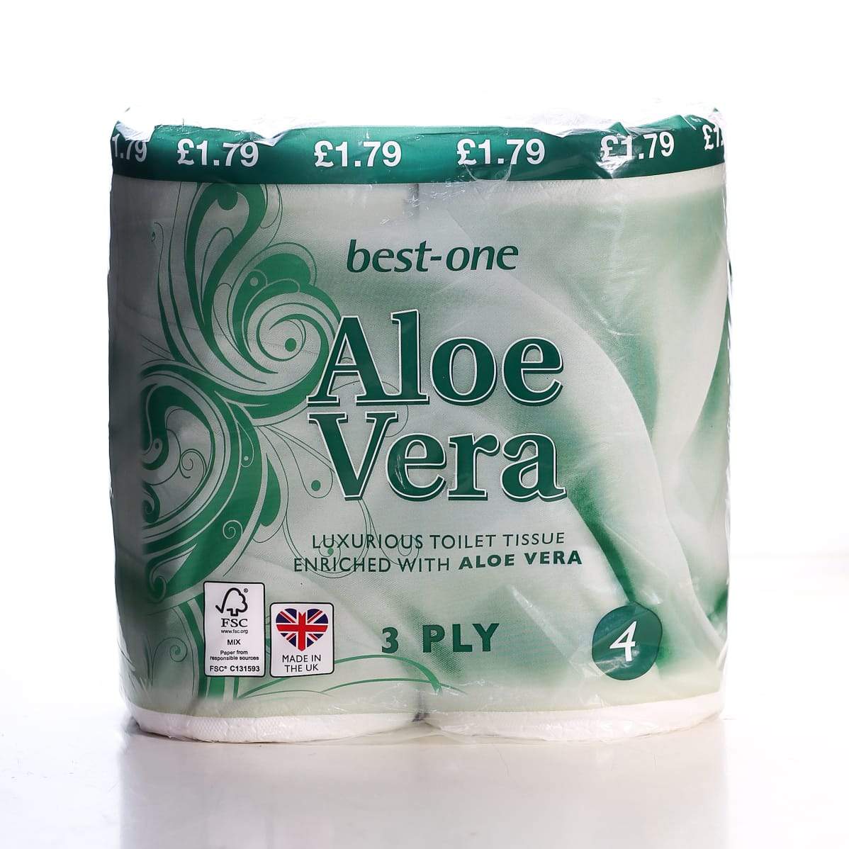 BEST ONE TOILET TISSUE 4 PC ALOE VERA 3 PLY Default Title - MamasJan Grocery Nonfood
