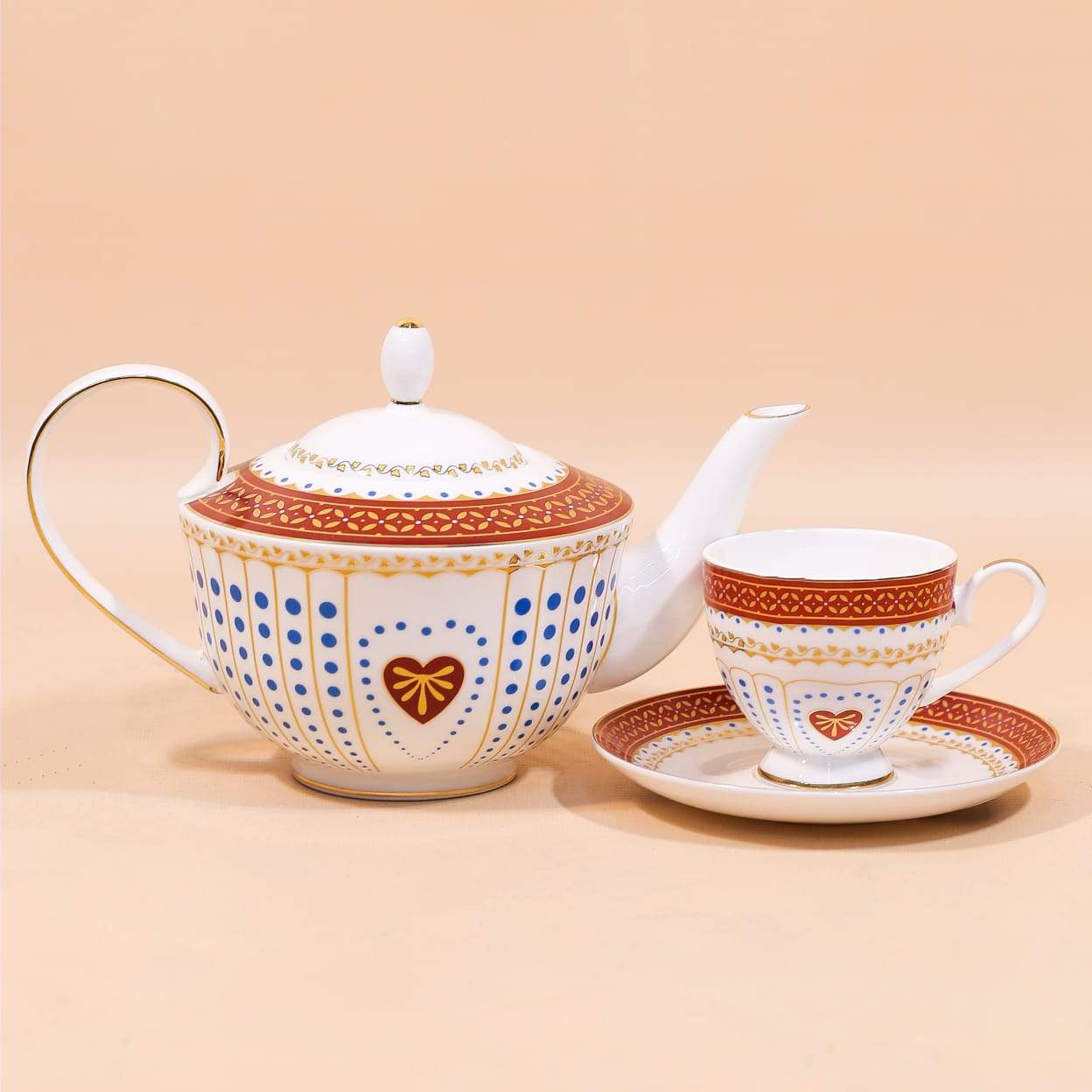 TEA SET 24PC ROYAL BISTRO 24-AC02R Default Title - MamasJan Crockery
