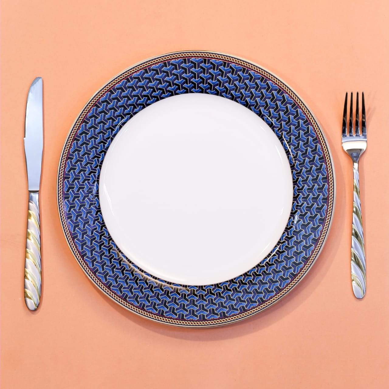 DINNER PLATE ROYAL BISTRO P-201B BASIC Default Title - MamasJan Crockery