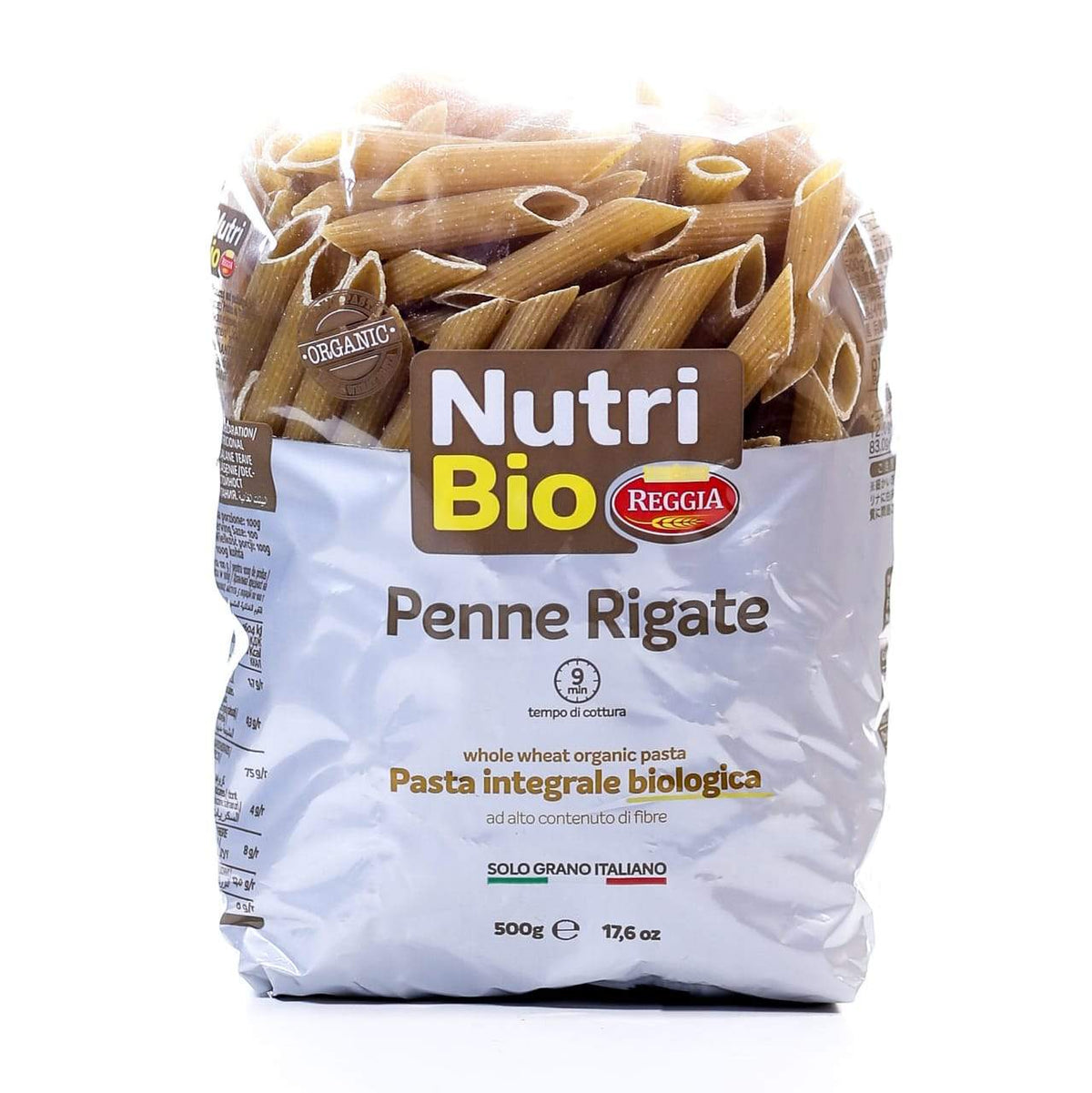 REGGIA PASTA NUTRI BIO PENNE RIGATE ORGANIC 500 GM Default Title - MamasJan Grocery