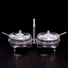 JAM POT SET QUEENANE W/SPOON 4332 Default Title - MamasJan Crockery