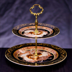 DISH CAKE ROYAL BISTRO 2TIRE K105-2-697 Default Title - MamasJan Crockery